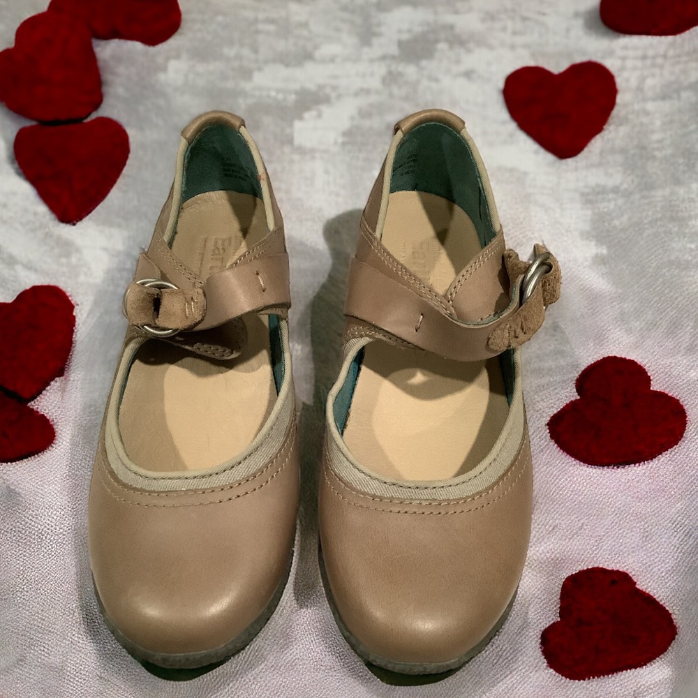 Timberland Womens Shoes Flats Brown Leather Mary Janes Size US 6W